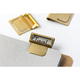 TRAVELER'S COMPANY BRASS Index Clips by TRAVELER'S COMPANY at Cult Pens