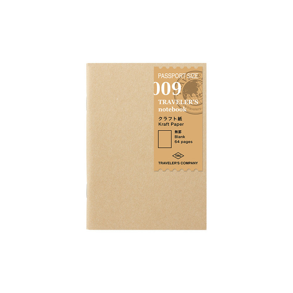 TRAVELER'S COMPANY Notebook Refill Passport Size Kraft Paper by TRAVELER'S COMPANY at Cult Pens
