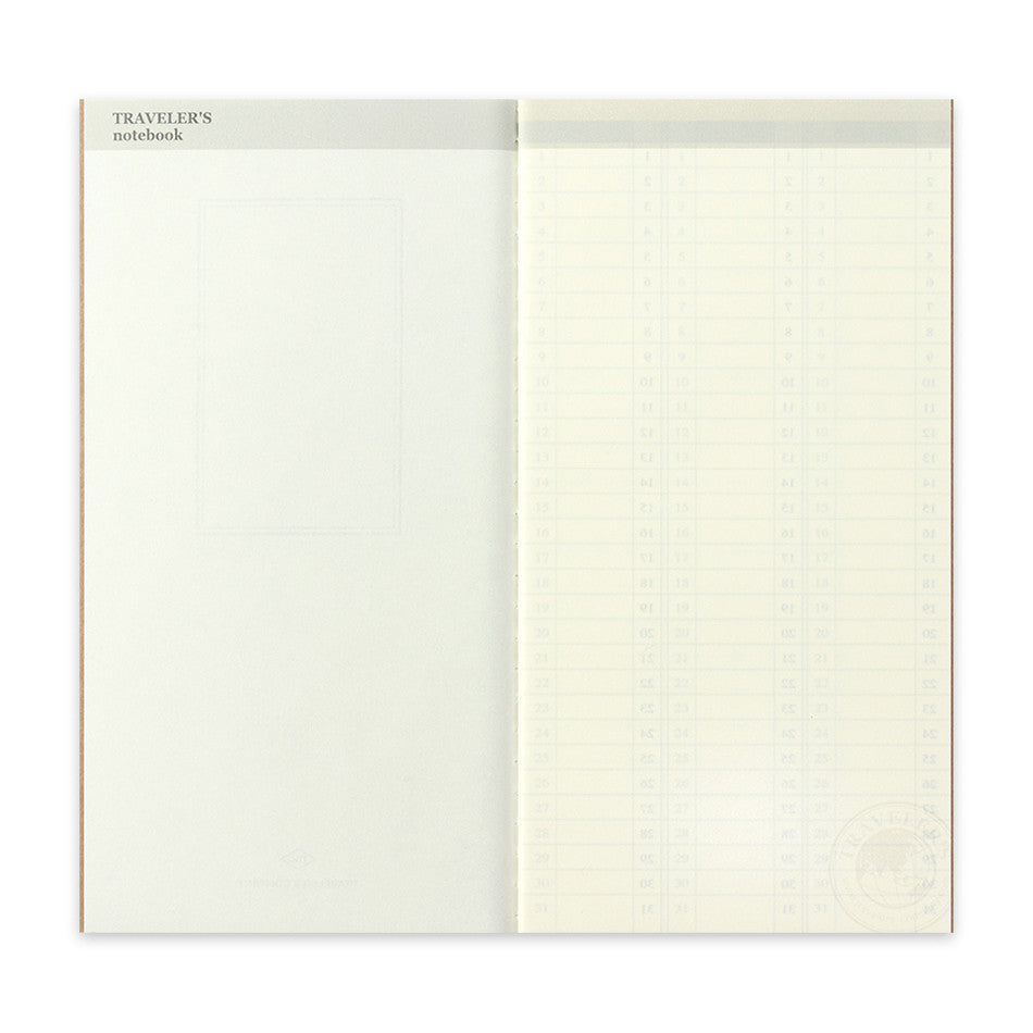 TRAVELER'S COMPANY Notebook Refill Vertical Perpetual Diary Weekly by TRAVELER'S COMPANY at Cult Pens