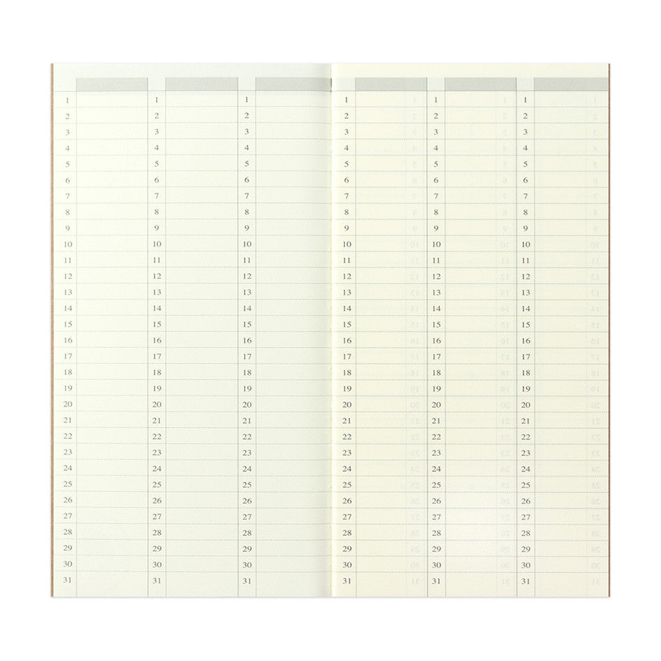TRAVELER'S COMPANY Notebook Refill Vertical Perpetual Diary Weekly by TRAVELER'S COMPANY at Cult Pens