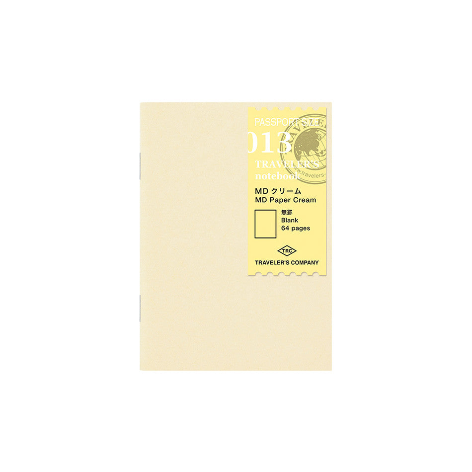 TRAVELER'S COMPANY Notebook Refill Passport Size Cream by TRAVELER'S COMPANY at Cult Pens