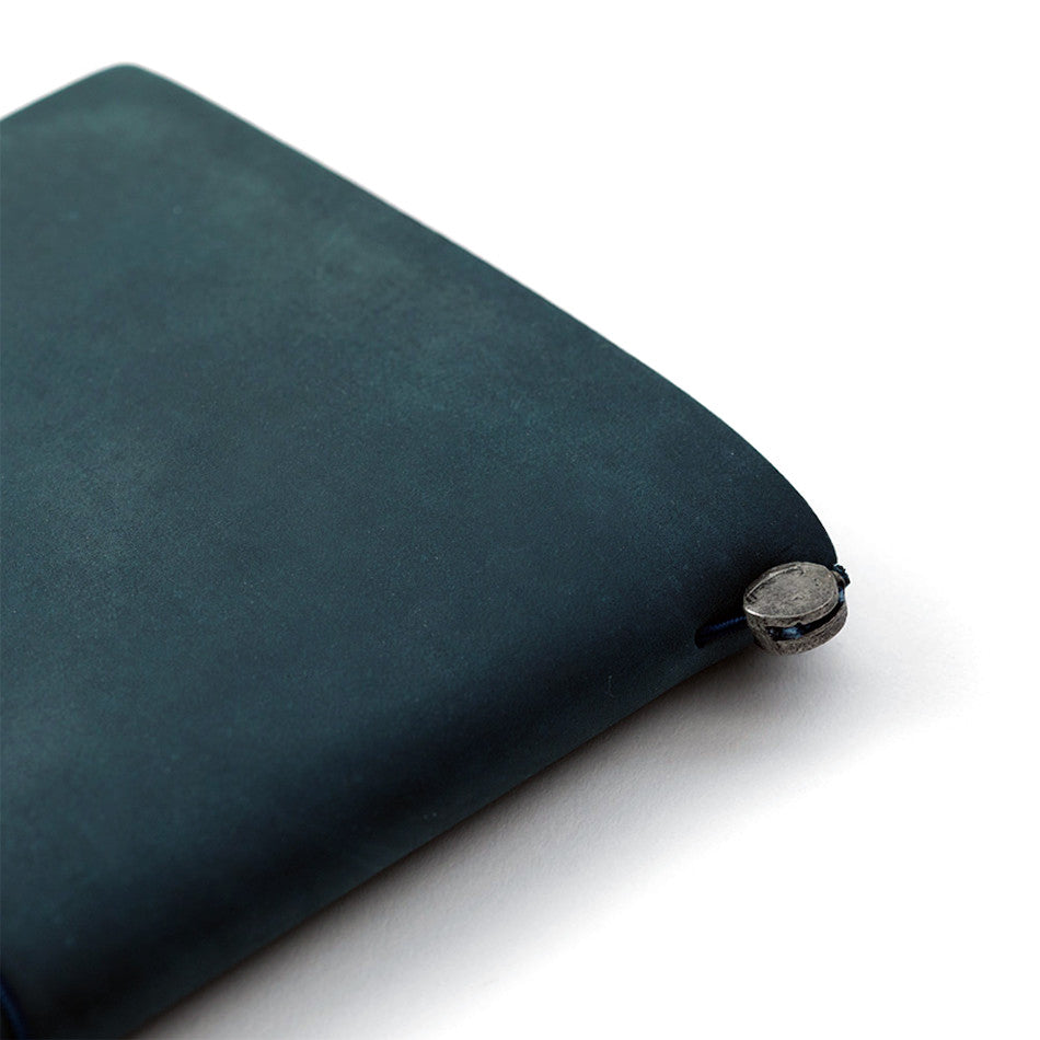 TRAVELER'S COMPANY Traveler's Notebook Leather Blue by TRAVELER'S COMPANY at Cult Pens