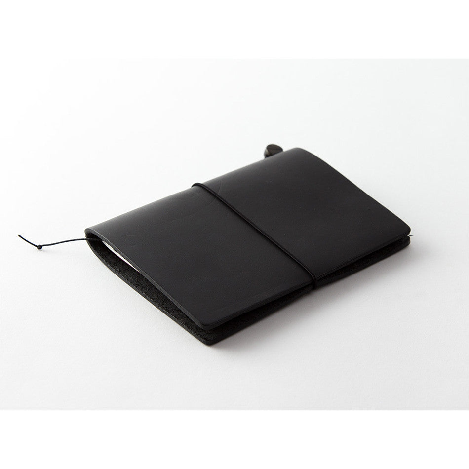 TRAVELER'S COMPANY Traveler's Notebook Leather Passport Size Black by TRAVELER'S COMPANY at Cult Pens