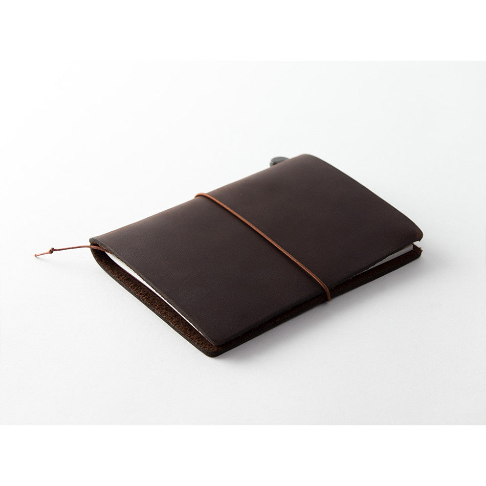 TRAVELER'S COMPANY Traveler's Notebook Leather Passport Size Brown by TRAVELER'S COMPANY at Cult Pens