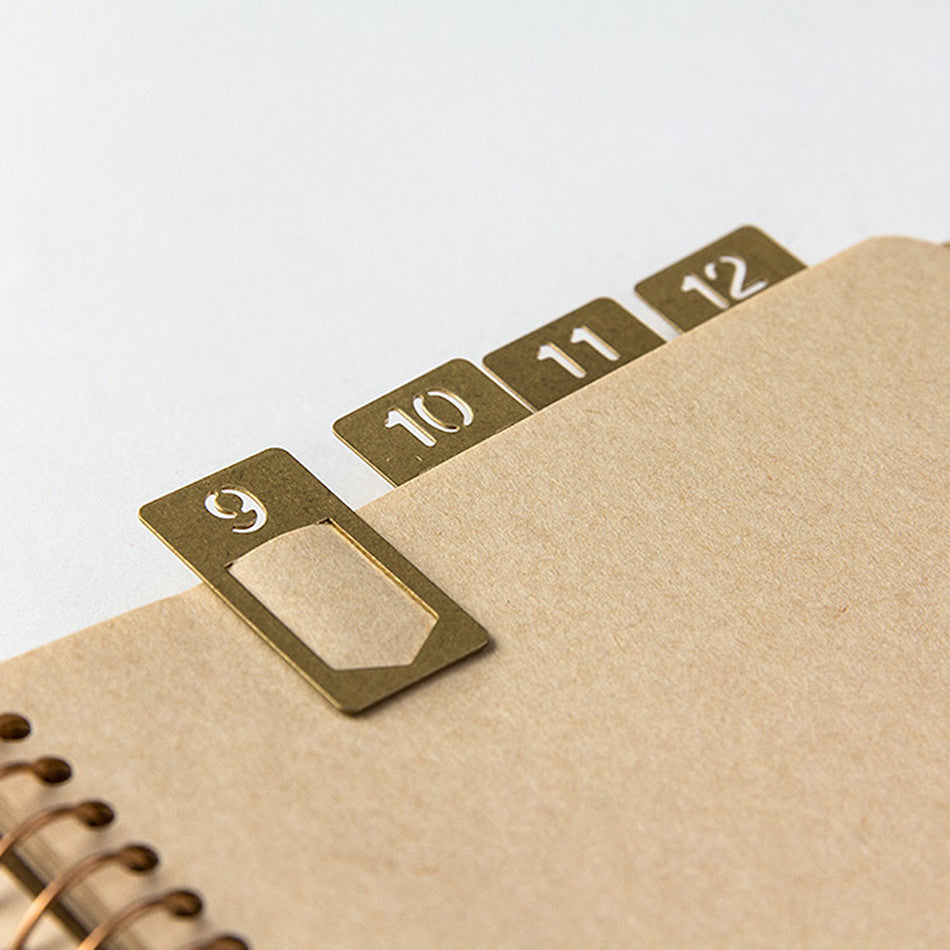 TRAVELER'S COMPANY BRASS Number Clips by TRAVELER'S COMPANY at Cult Pens