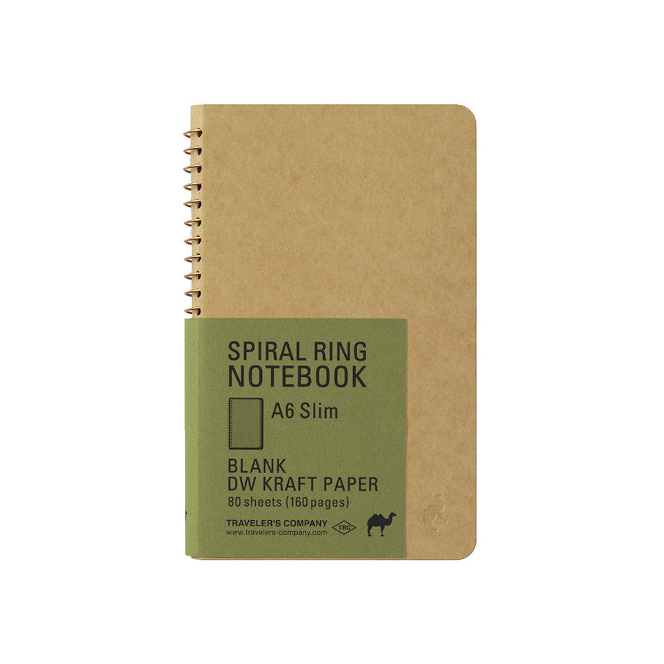 TRAVELER'S COMPANY Notebook Spiral Ring A6 DW Kraft by TRAVELER'S COMPANY at Cult Pens