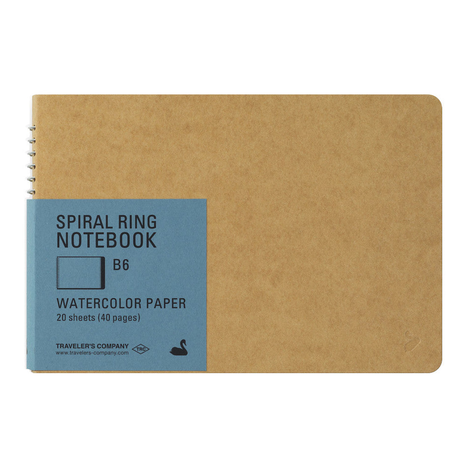TRAVELER'S COMPANY Notebook Spiral Ring B6 Watercolour Paper by TRAVELER'S COMPANY at Cult Pens