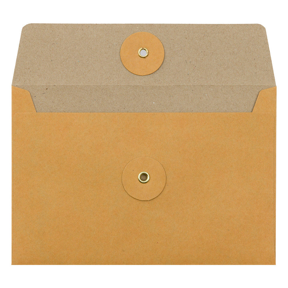 TRAVELER'S COMPANY Kraft String Envelope Medium Horizontal Orange by TRAVELER'S COMPANY at Cult Pens