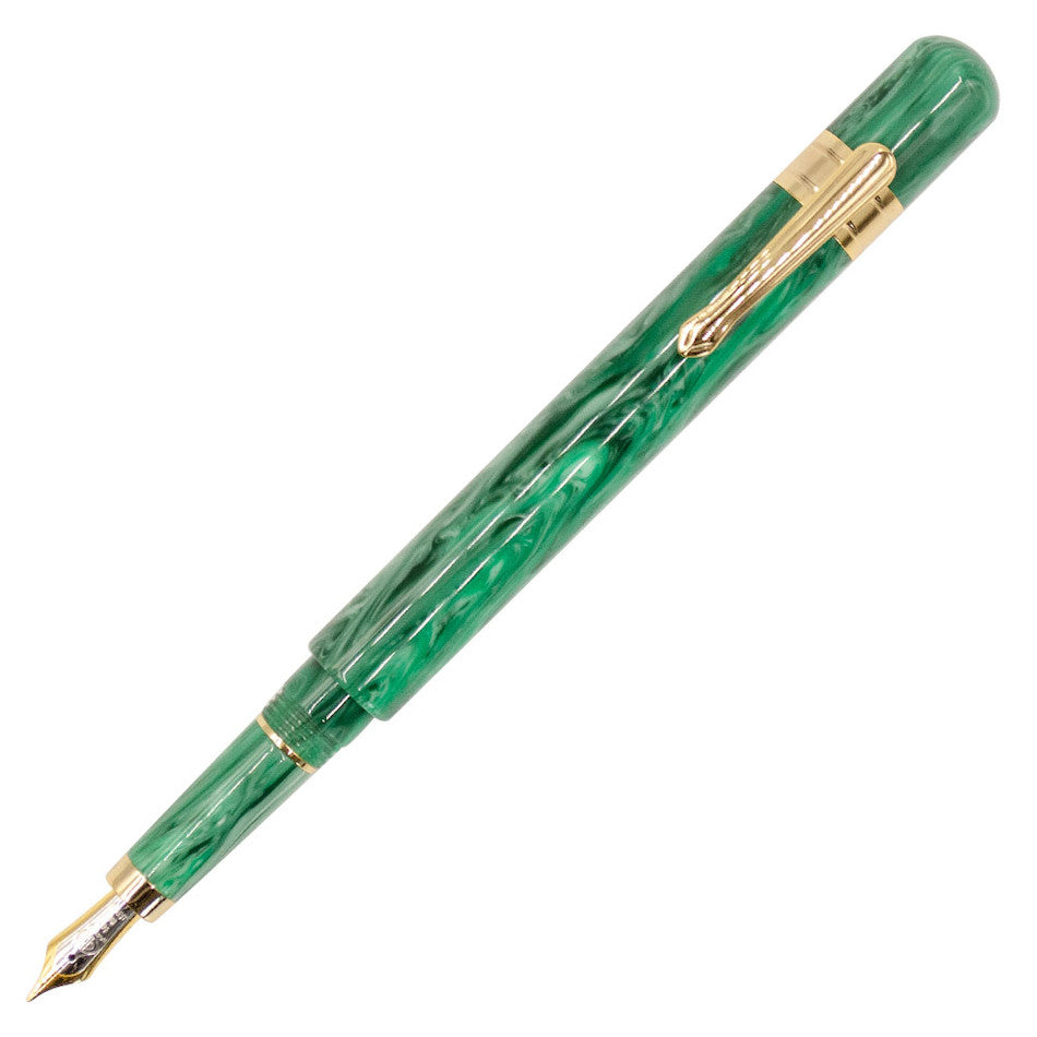 Taccia Covenant Fountain Pen Green Malachite 14k nib by Taccia at Cult Pens