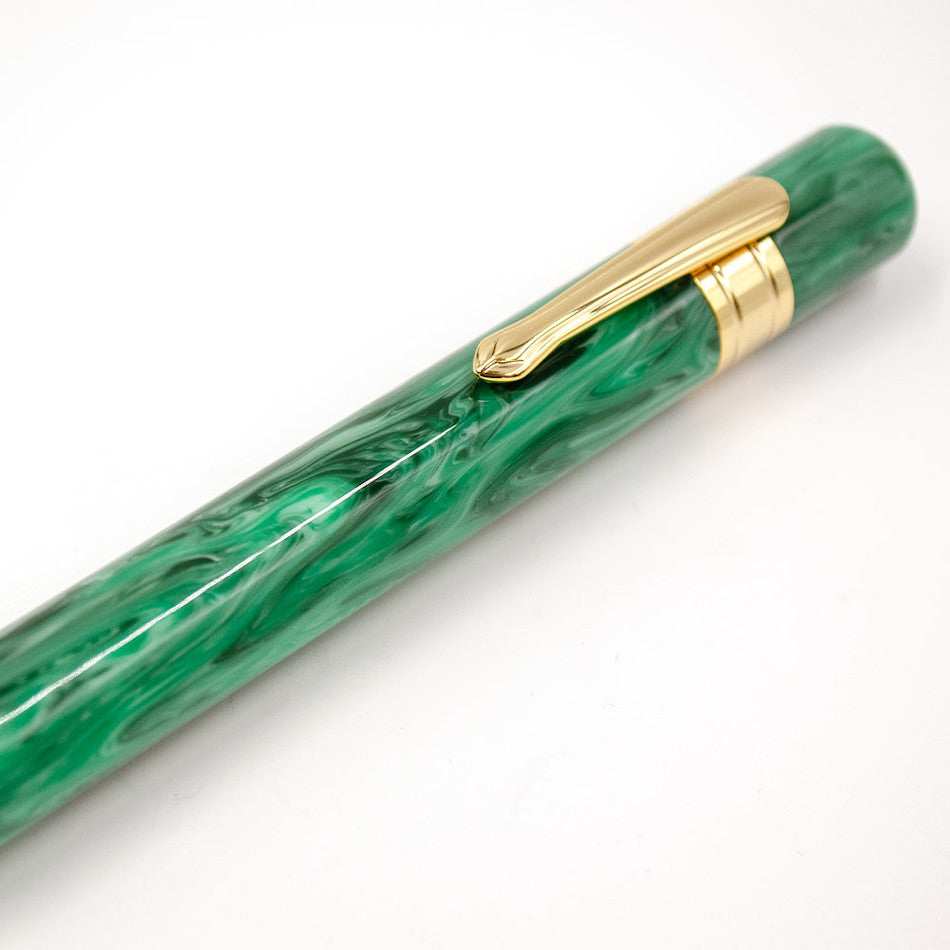 Taccia Covenant Fountain Pen Green Malachite 14k nib by Taccia at Cult Pens