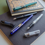 Taccia Facet Fountain Pen Clear Blue by Taccia at Cult Pens