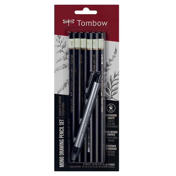 Tombow MONO Drawing Pencil and Eraser Set by Tombow at Cult Pens