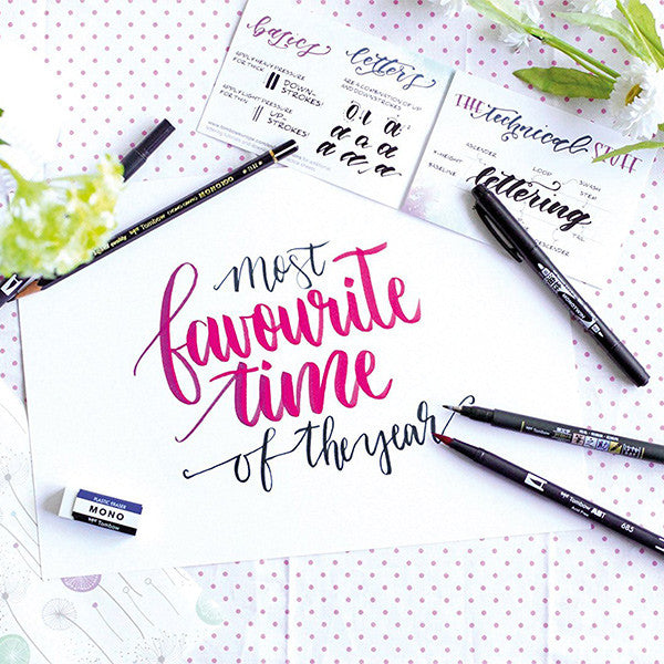 Tombow Lettering Set Beginner Level by Tombow at Cult Pens