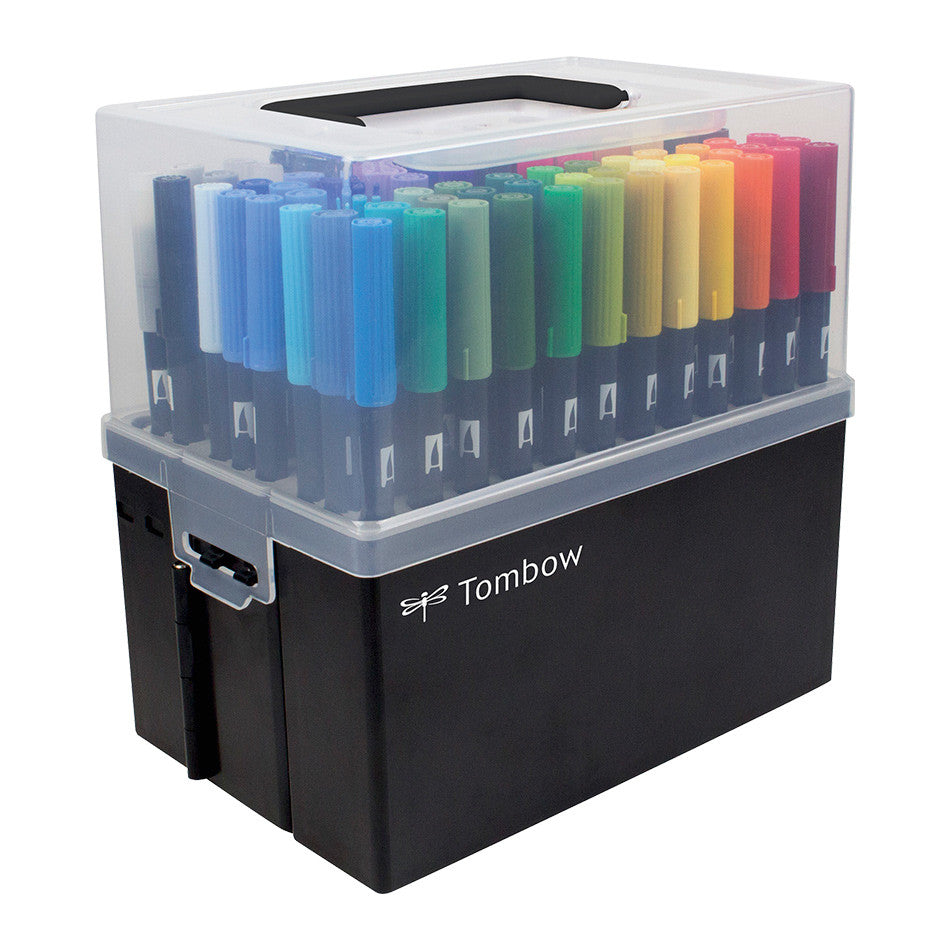 Tombow ABT Dual Brush Pen Marker Assorted Set of 107 + blender by Tombow at Cult Pens
