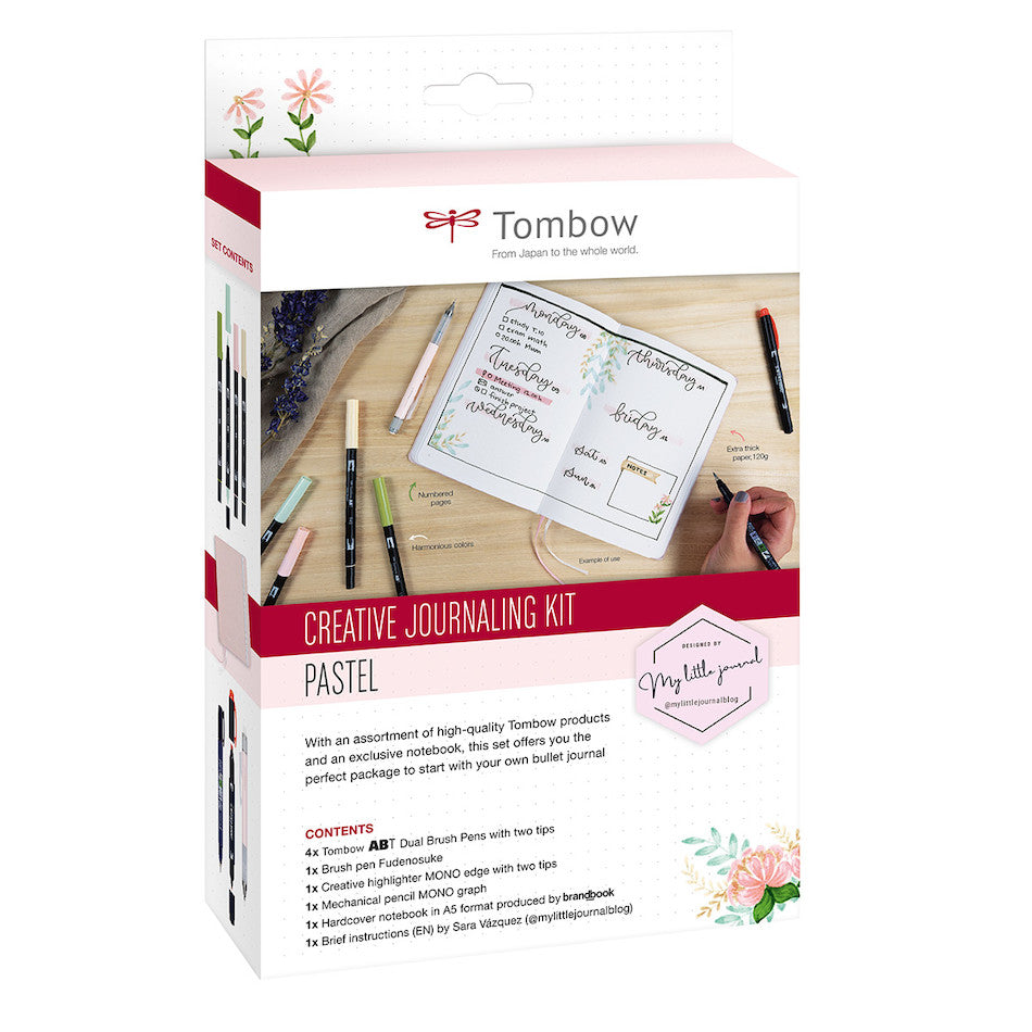 Tombow Creative Journaling Kit Pastel by Tombow at Cult Pens