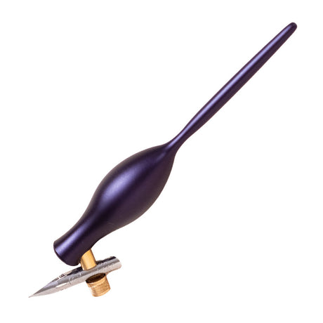 Tom's Studio Flourish Carrot Oblique Nib Holder Midnight by Tom's Studio at Cult Pens