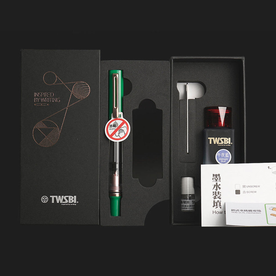 TWSBI Eco-T Fountain Pen Royal Jade Gift Set by TWSBI at Cult Pens