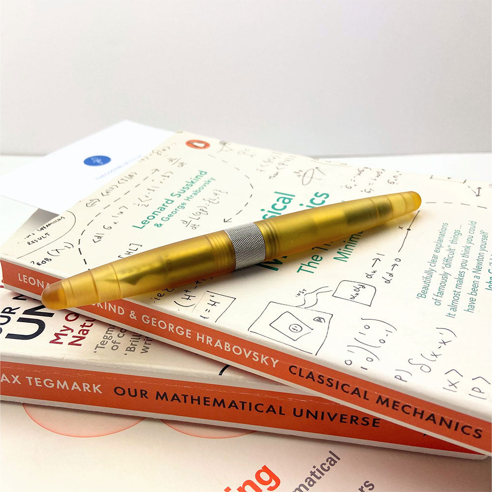 The Good Blue Flame Grilled Ultem with Stainless Steel Fountain Pen Steel Flex Nib Polymer Feed by The Good Blue at Cult Pens