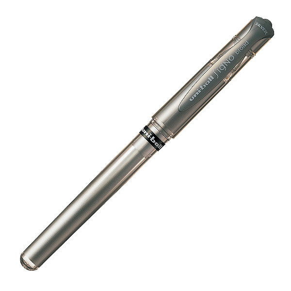 Uni-Ball Signo UM-153 Metallic Gel Pens - 1.0mm Broad Black Ink, Pack Of 12 (Made In Japan) 8 thumbnail image