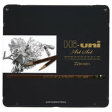 Mitsubishi Hi-Uni Pencil Art Set of 22 Grades by Mitsubishi at Cult Pens