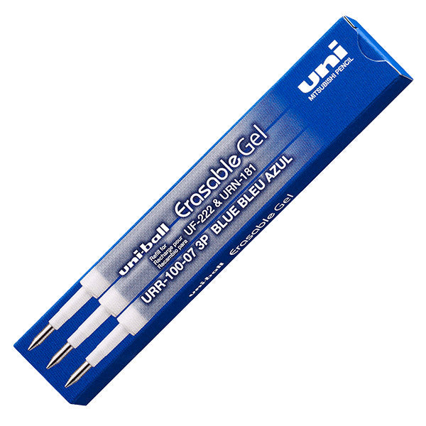 Uni URR-100-07 Erasable Rollerball Refills Pack of 3 by Uni at Cult Pens