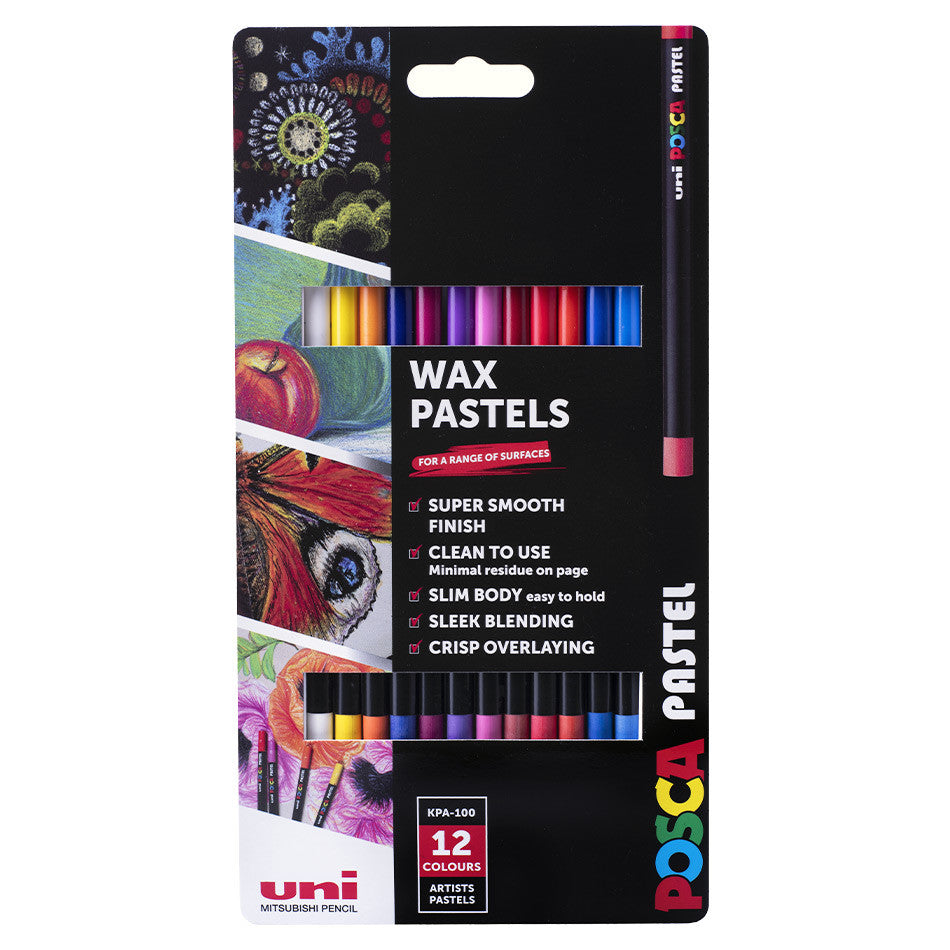 Uni POSCA Pastel Assorted Set of 12 Primary by Uni at Cult Pens