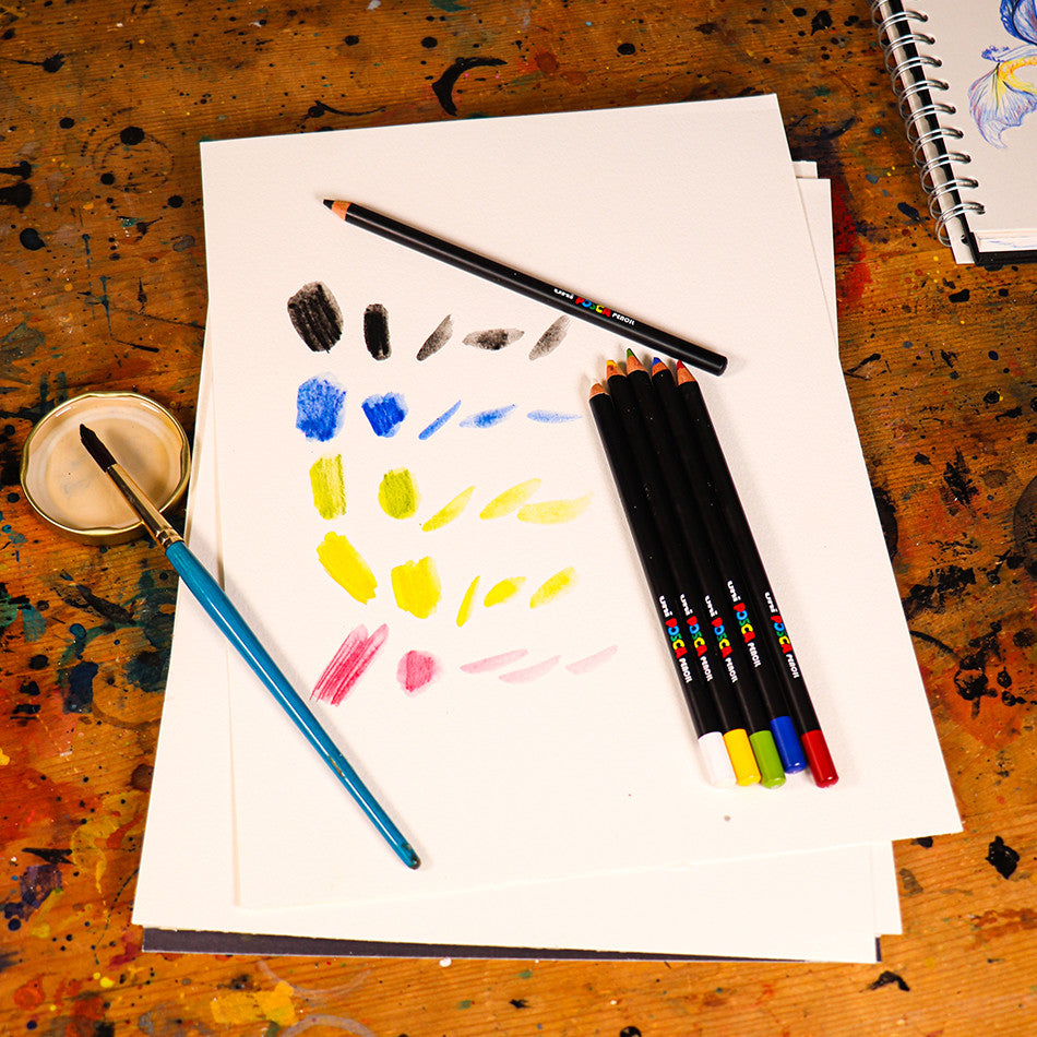 Uni POSCA Pencil Assorted Set of 6 Earth by Uni at Cult Pens