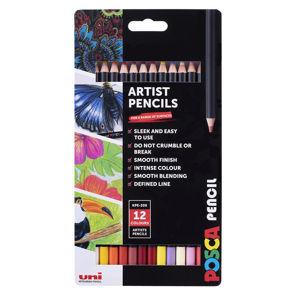 Uni POSCA Pencil Assorted Set of 12 Spectrum by Uni at Cult Pens