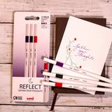 Uni-ball On Point Emott Coloured Pen 3 Pack Reflect by Uni at Cult Pens