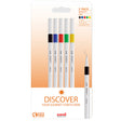 Uni-ball On Point Emott Coloured Pen 5 Pack Discover by Uni at Cult Pens
