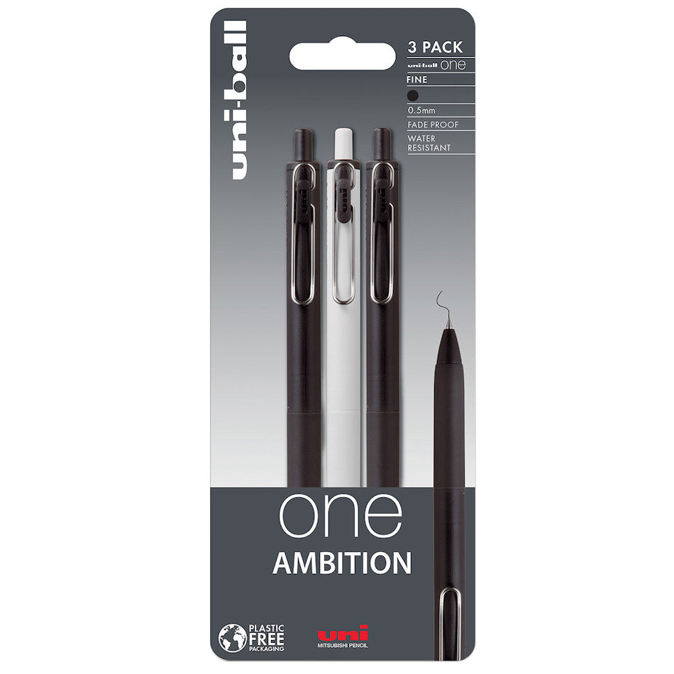 Uni-ball On Point One Ambition Gel Pen 3 Pack by Uni at Cult Pens