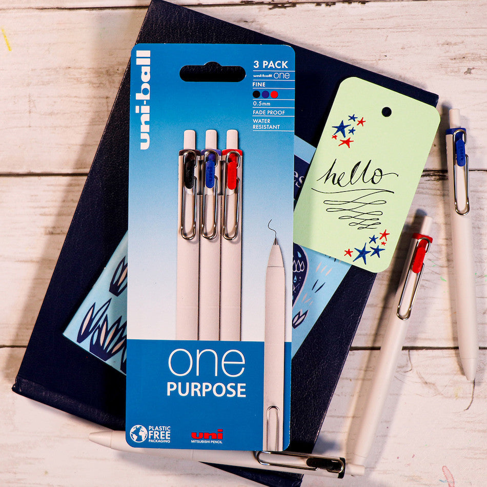 Uni-ball On Point One Purpose Gel Pen 3 Pack by Uni at Cult Pens