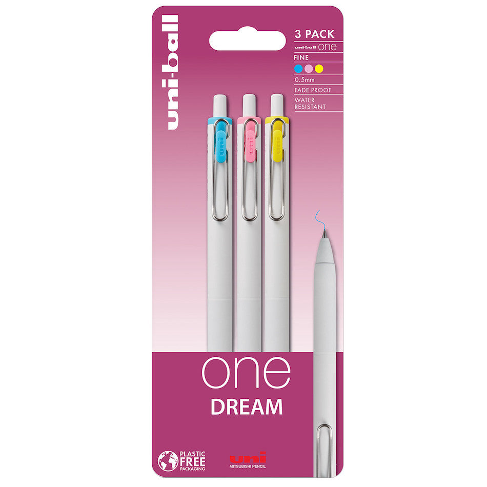 Uni-ball On Point One Dream Gel Pen 3 Pack by Uni at Cult Pens