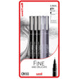 Uni-ball PIN Drawing Pen Fine and Delicate Set of 5 by Uni at Cult Pens