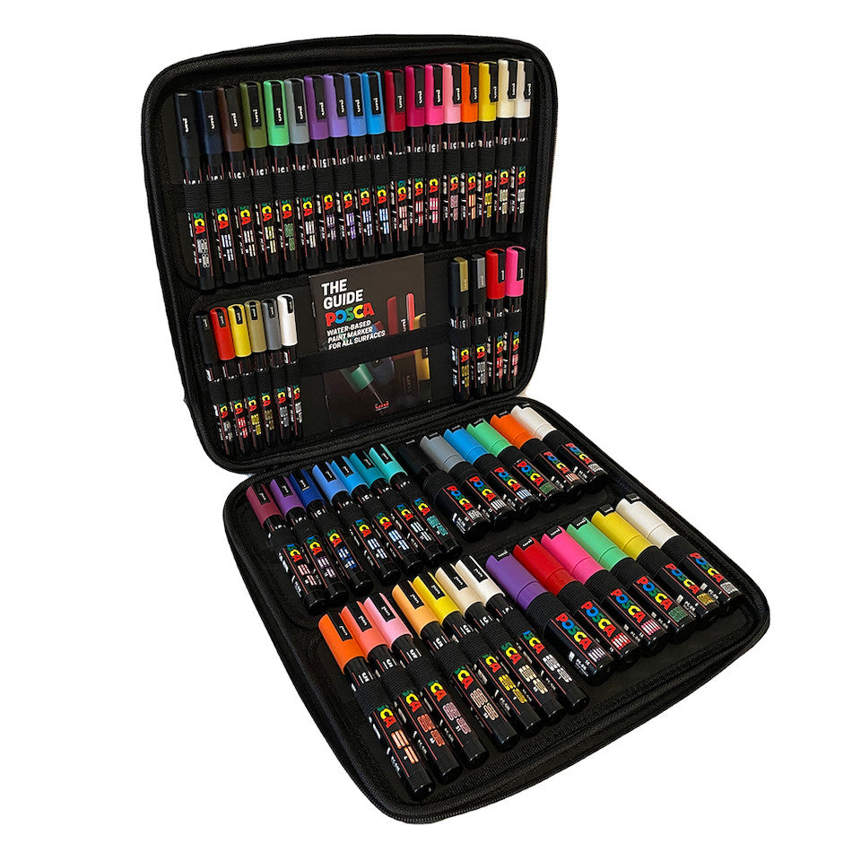 Uni POSCA Set of 54 - water-based pigment ink markers