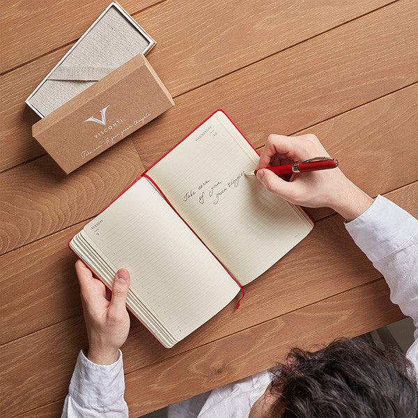 Visconti Eco-Logic Fountain Pen Red by Visconti at Cult Pens