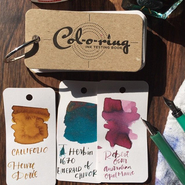 The Well-Appointed Desk Col-o-ring Ink Testing Book by Well-Appointed Desk at Cult Pens