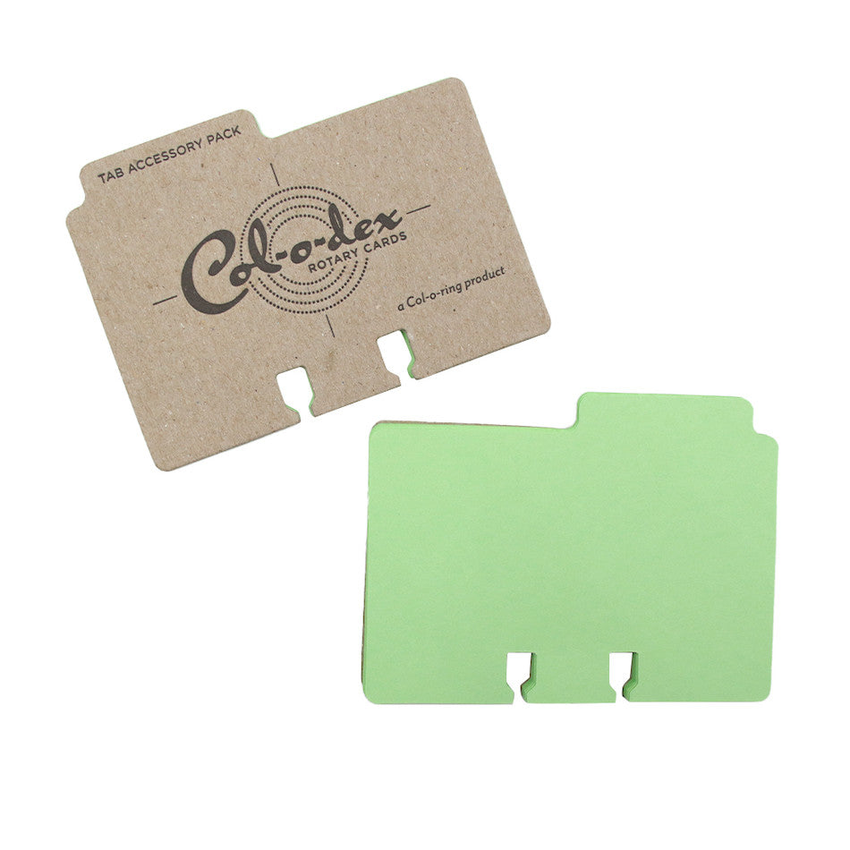 The Well-Appointed Desk Col-o-Dex Tab Accessory Pack Green by Well-Appointed Desk at Cult Pens