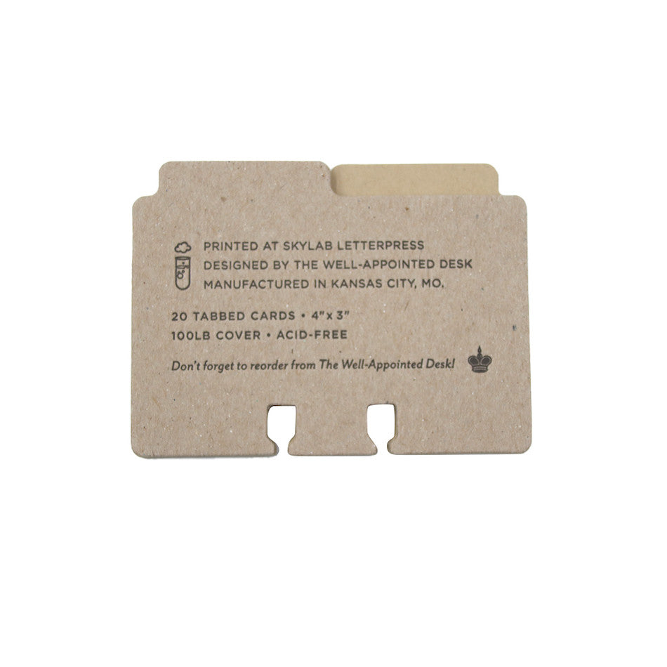 The Well-Appointed Desk Col-o-Dex Tab Accessory Pack Tan by Well-Appointed Desk at Cult Pens