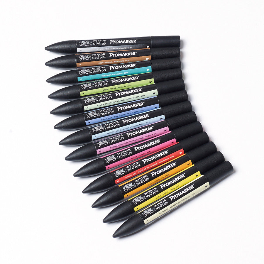 Winsor & Newton ProMarkers Set of 12+1 - Set 2 by Winsor & Newton at Cult Pens