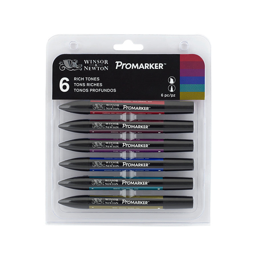 Winsor & Newton ProMarker Watercolor Markers - Foliage Tones Set of 6