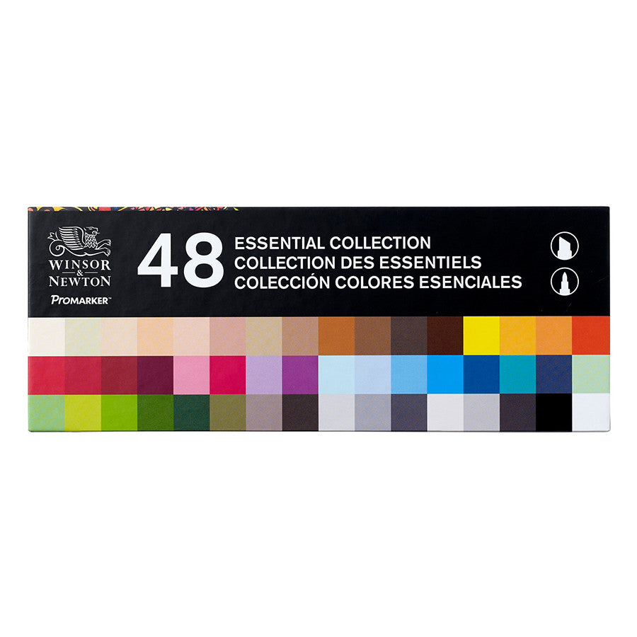 Winsor & Newton ProMarkers Set of 48 Essential Collection by Winsor & Newton at Cult Pens