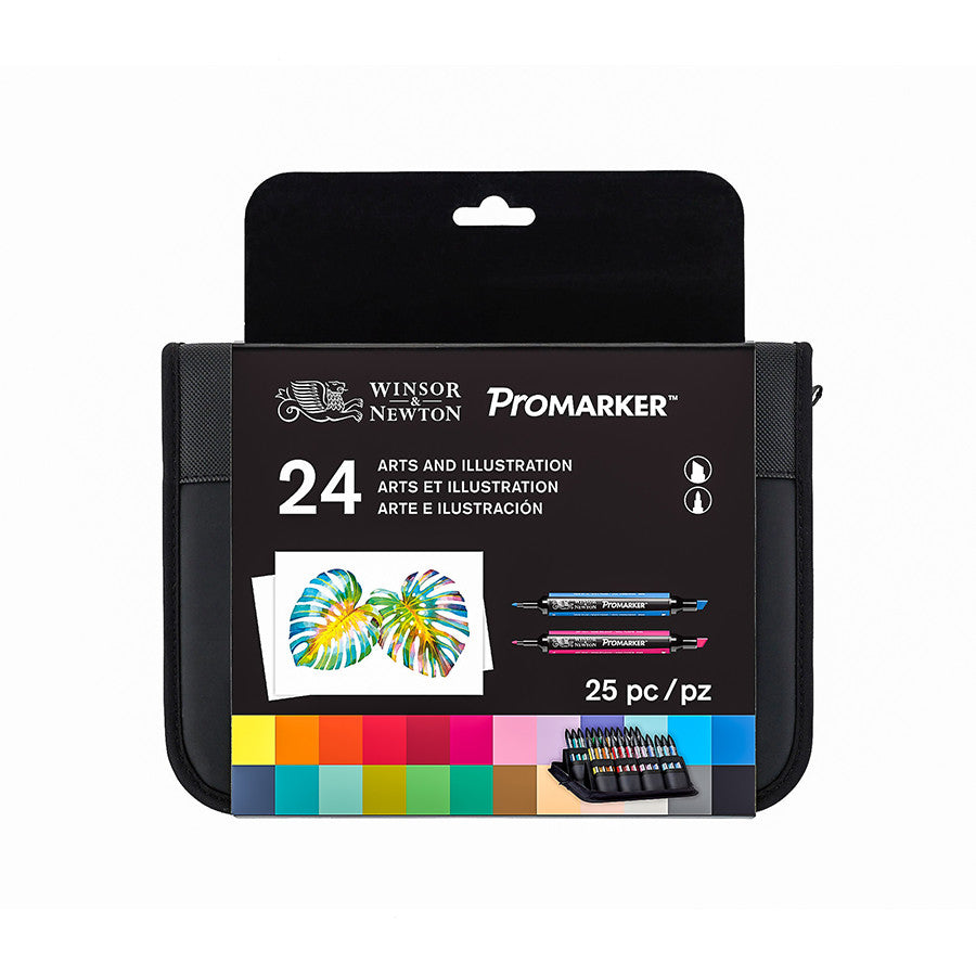 Winsor & Newton ProMarkers Set of 24 Arts and Illustration by Winsor & Newton at Cult Pens