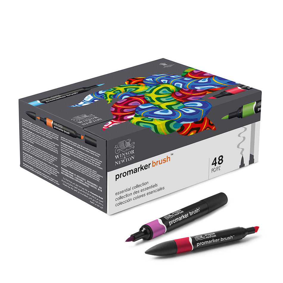 Winsor & Newton Promarker Brush Set of 48 Essential Collection