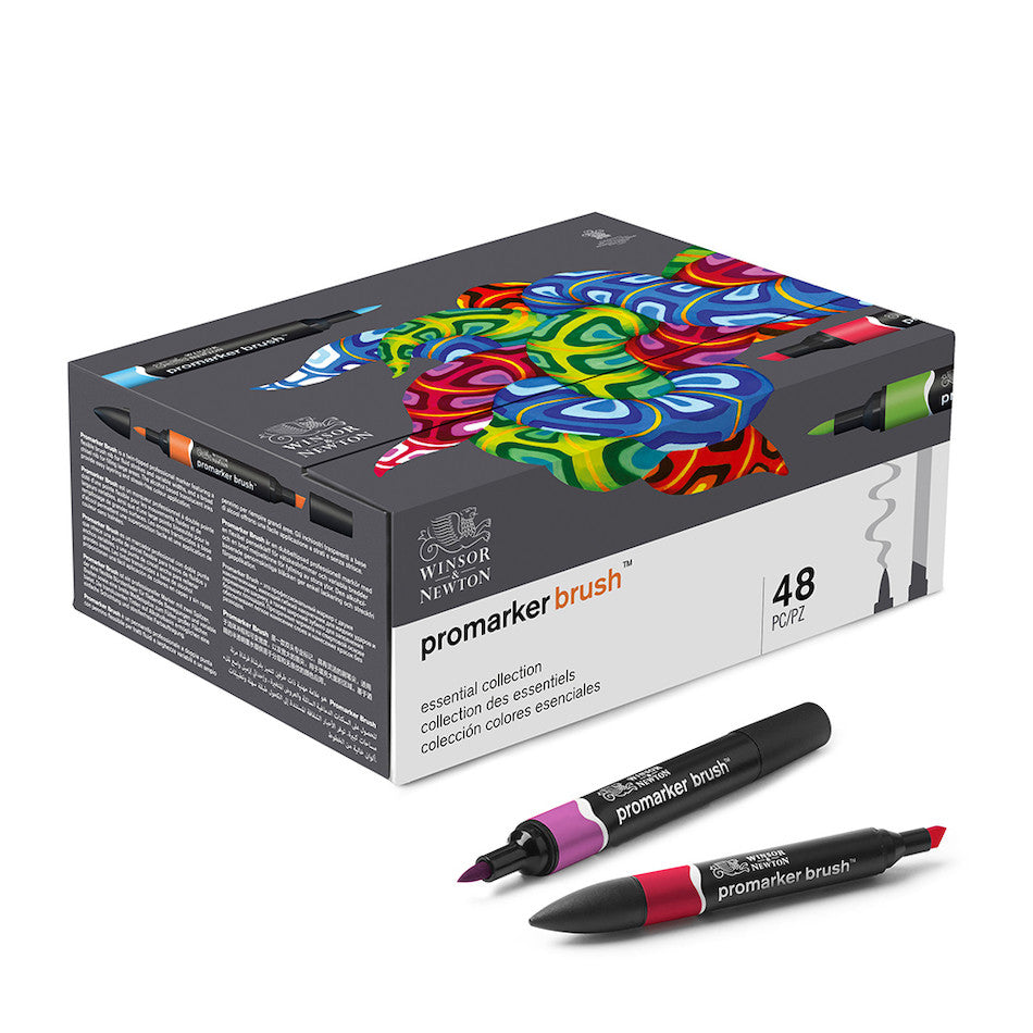 Winsor & Newton Promarker Brush Set of 48 Essential Collection by Winsor & Newton at Cult Pens