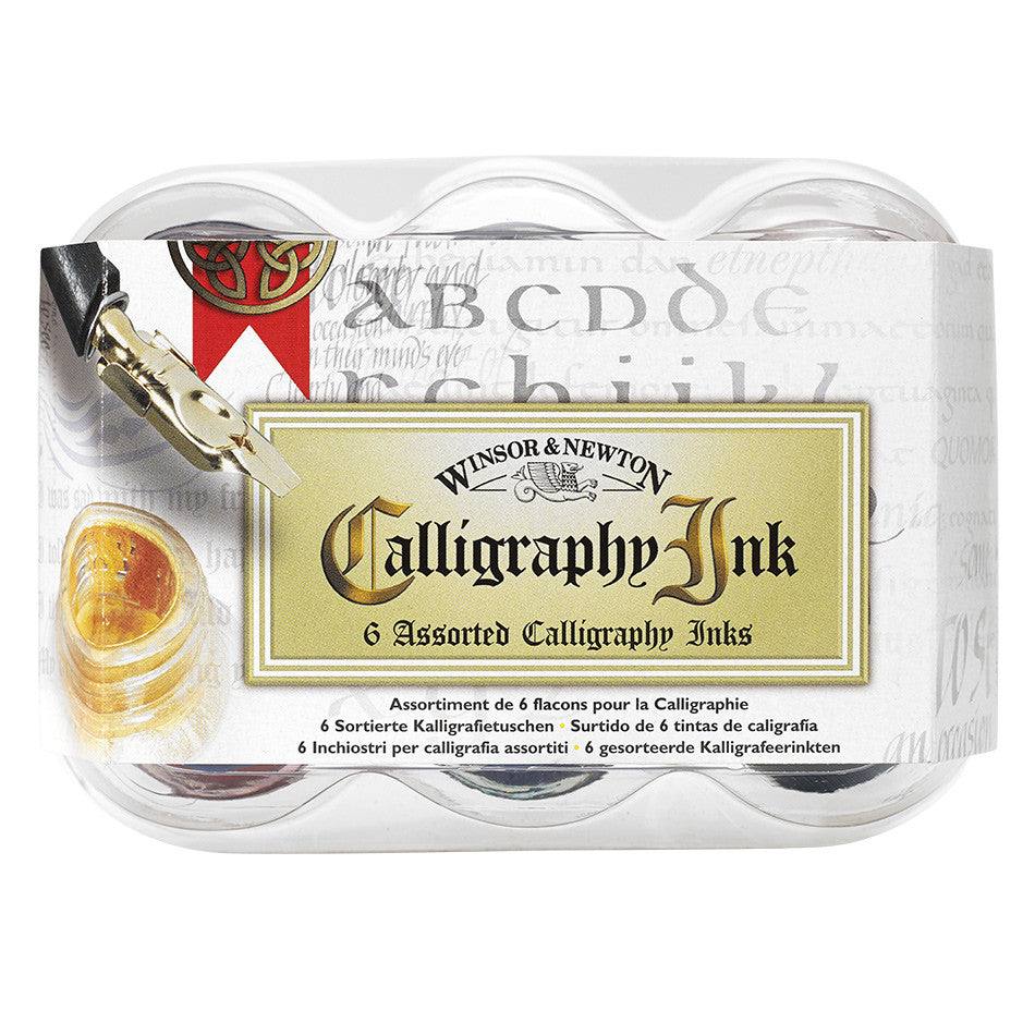 Winsor & Newton Calligraphy Ink 30ml Set of 6 Assorted by Winsor & Newton at Cult Pens