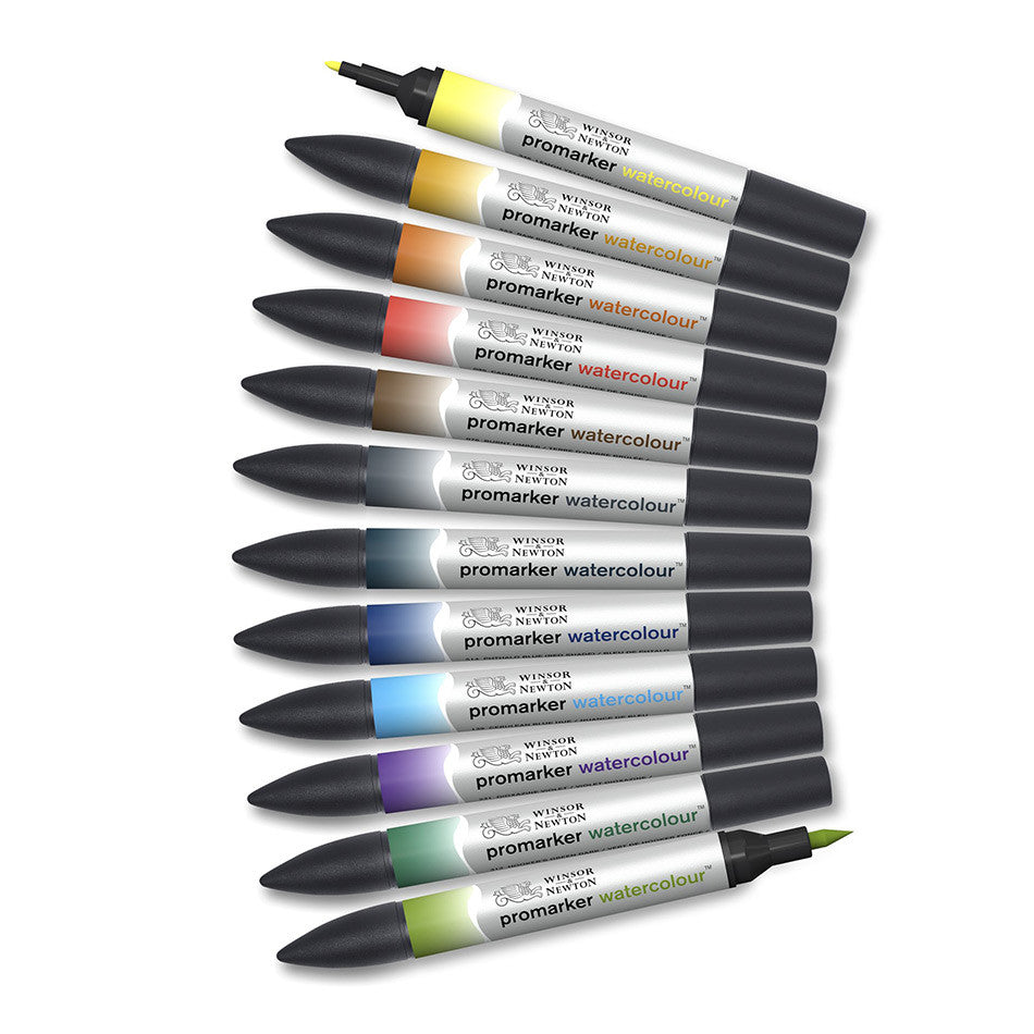 Winsor & Newton Water Colour Marker Set of 12 Landscape by Winsor & Newton at Cult Pens