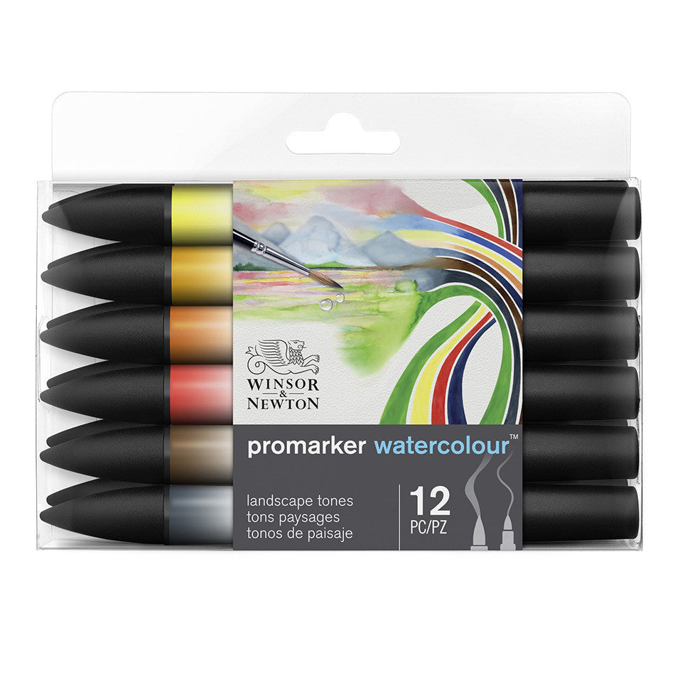 Winsor & Newton Water Colour Marker Set of 12 Landscape by Winsor & Newton at Cult Pens
