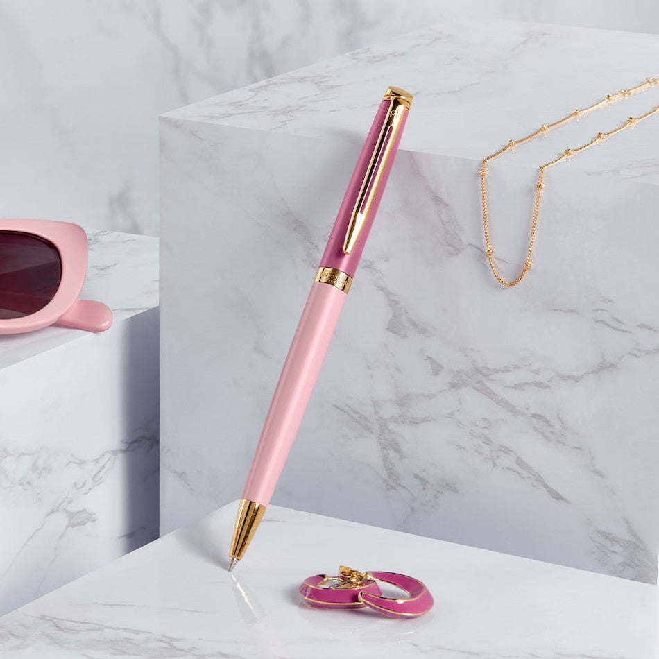 Waterman Hemisphere Fountain Pen Pink with Gold Trim by Waterman at Cult Pens