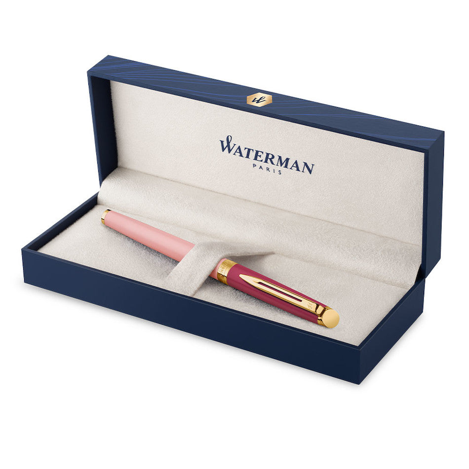 Waterman Hemisphere Fountain Pen Pink with Gold Trim by Waterman at Cult Pens